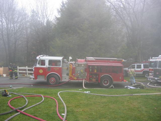 E-110 Pumps at a Live Burn Drill on 11/20/04